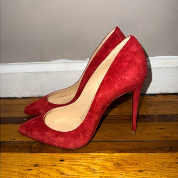 Christian Louboutin Pigalle Follies Suede Pumps - Picture 2 of 4